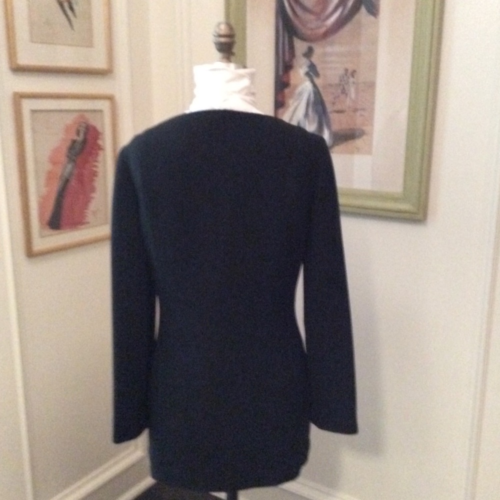 Black Button Down Evening Jacket/Blazer - image 3